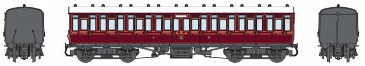GWR Toplight Mainline & City C37 Third Class #3901 (Crimson Lake) - Pre Order