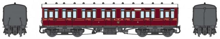 GWR Toplight Mainline & City E101 Composite #7901 (Crimson Lake) - Pre Order