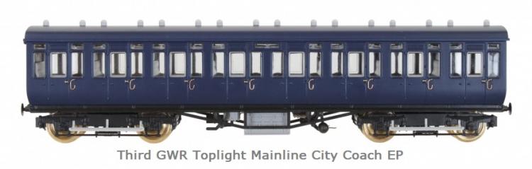 GWR Toplight Mainline & City C37 Third Class #3903 (Lined Chocolate & Cream) - Pre Order