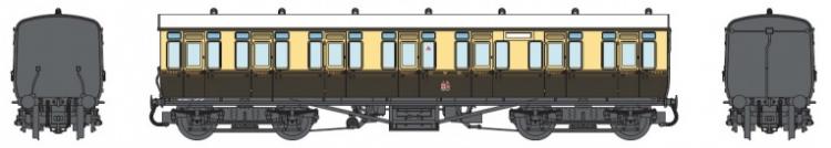 GWR Toplight Mainline & City C37 Third Class #3905 (Chocolate & Cream - Twin City) - Pre Order
