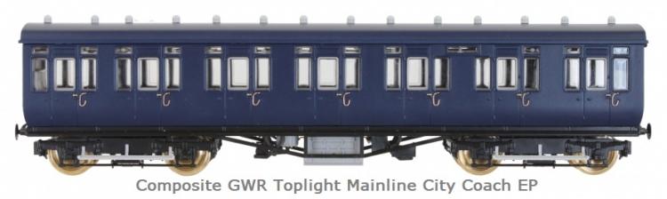 GWR Toplight Mainline & City E101 Composite #7910 (Brown) - Pre Order