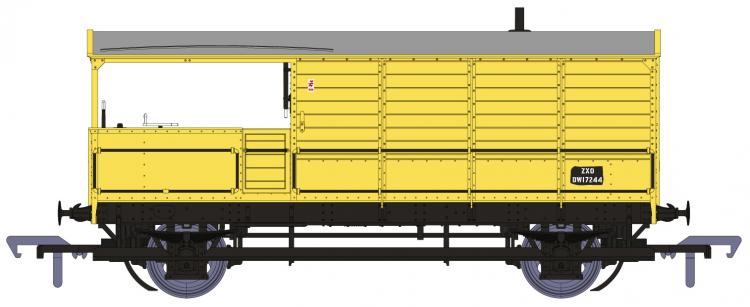 BR (ex-GWR) AA20 Toad Brake Van TOPS Code ZXO #DW17244 (Engineers Yellow) - Pre Order