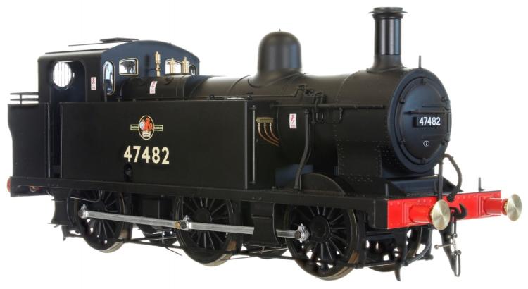 BR 3F Jinty 0-6-0T #47482 (Black - Late Crest - Number on Side Tank) DCC Fitted - Pre Order
