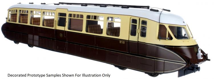 GWR Gloucester Streamlined Railcar #12 (Chocolate & Cream - Monogram) - Pre Order