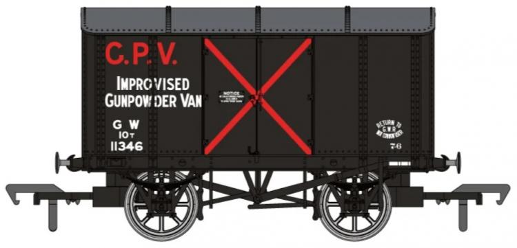 GWR Iron Mink Dia.V6 - Improvised Gunpowder Van #11346 (Black) - In Stock