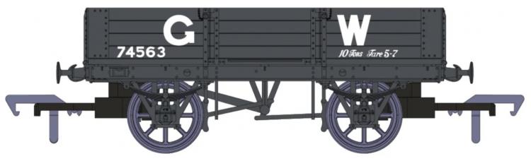 GWR 4 Plank Open Dia.O21 #74563 (Grey - Large GW) - In Stock