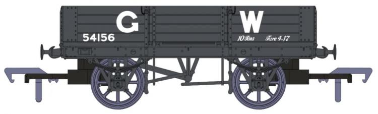 GWR 4 Plank Open Dia.O21 #54156  (Grey - Large GW) - In Stock