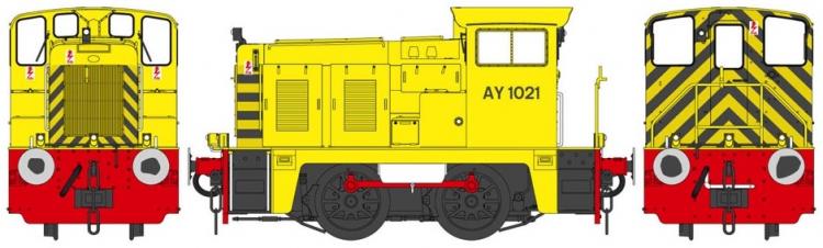 Class 02 0-4-0DH (Industrial Yellow - Wasp Stripes) - Pre Order