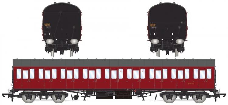 BR Mk1 57' Non-Gangway Suburban T Third Class #E46102 (Carmine) - Pre Order