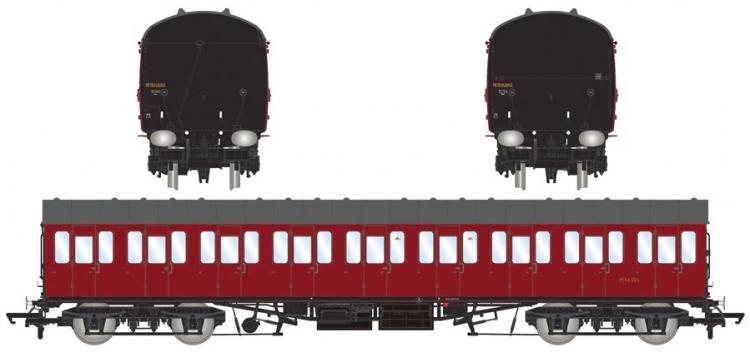 BR Mk1 57' Non-Gangway Suburban T Third Class #M46305 (Carmine) - Pre Order