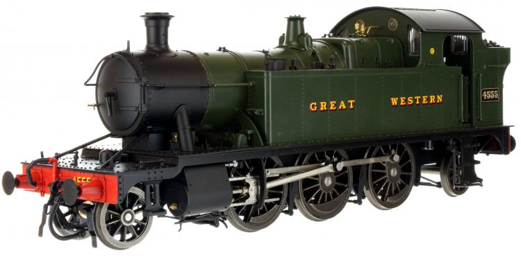GWR 45xx Small Prairie 2-6-2T #4555 (Green - 'Great Western') DCC Sound - Contact Us for Availability