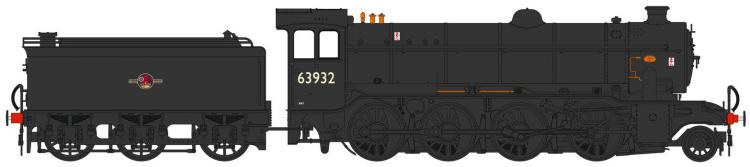 BR O2/4 Tango 2-8-0 #63932 (Black - Late Crest) LNER Cab & GN Tender - Pre Order