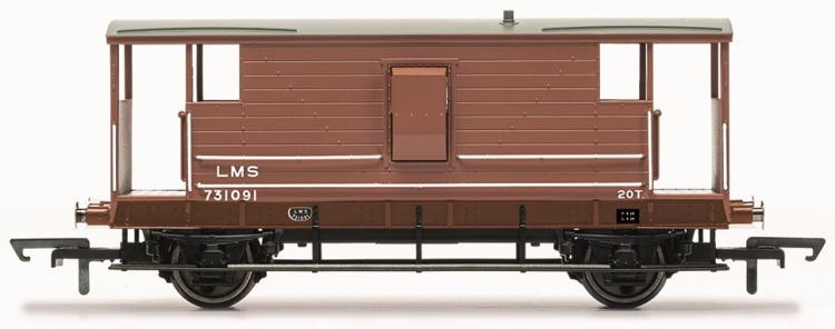 LMS 20 Ton Brake Van #731091 (Brown) - Sold Out