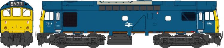 Class 25/3 #7513 (BR Blue - Small Arrows) - Pre Order