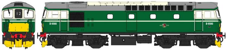 Class 33/1 Push-Pull Crompton #D6580 (BR Green - Small Yellow Panels) - Pre Order