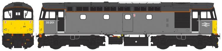 Class 33/2 Crompton #33201 (BR General Grey - Small Arrows) - Pre Order