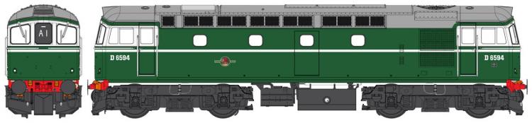 Class 33/2 As Built Narrow Bodied Crompton #D6594 (BR Green - Late Crest) Weathered - Pre Order