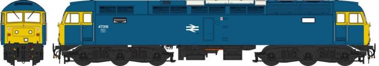 Class 47/3 #47316 (BR Blue - Small Arrows) Plated Headcode Panels - Pre Order