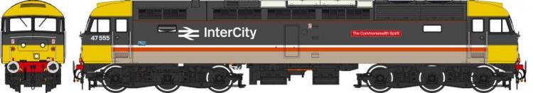 Class 47/4 #47555 'The Commonwealth Spirit' (BR Intercity - Executive) DCC Sound - Pre Order