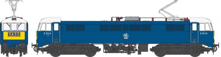 Class 86/0 #E3114 (BR Electric Blue - Lion/Wheel Emblem - Small Yellow Panels) - Pre Order