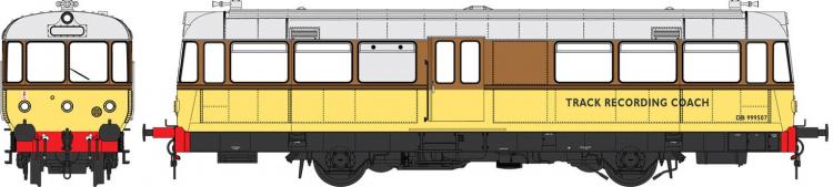 W&M Railbus #DB999507 'Track Recording Car' (BR Brown & Yellow - Fictional) - Pre Order