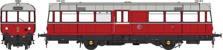 W&M Railbus #64 (Keighley and Worth Valley Railway - 1970s Red) - Pre Order