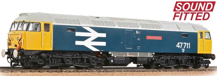 Class 47/7 #47711 'Greyfriars Bobby' (BR Blue - Large Logo) DCC Sound - Sold Out