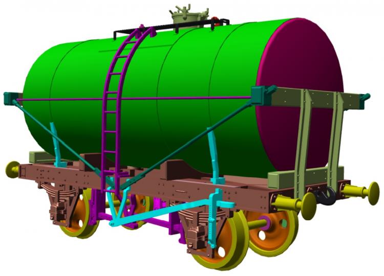 Class A 14-ton Tank Wagon - Lobitos #107 (Sand - Blue/Red Lettering) - Pre Order