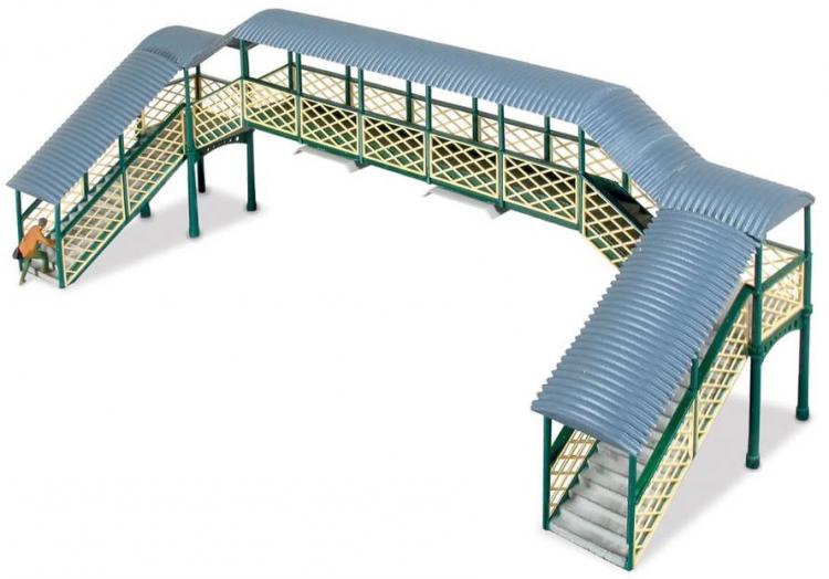 Ratio - Lineside Kit - Modular Covered Footbridge - In Stock