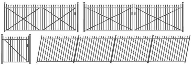 Ratio - Lineside Kit - GWR Spear Fencing (Ramps & Gates) - In Stock