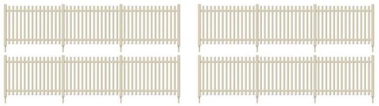 Ratio - Lineside Kit - SR Concrete Pale Fencing (Straights) - In Stock