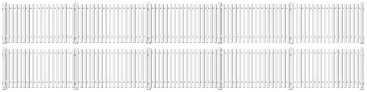 Ratio - Lineside Kit - GWR Station Fencing (White) - In Stock