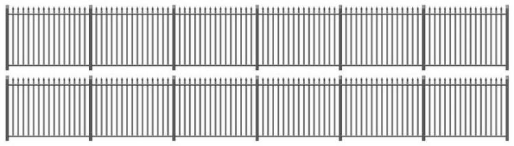 Ratio - Lineside Kit - GWR Spear Fencing Straights - In Stock