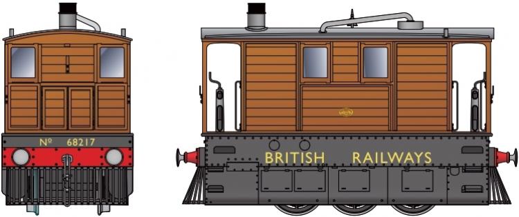BR J70 Tram 0-6-0T #68217 ('British Railways') with Side Skirts & Cowcatchers - Pre Order