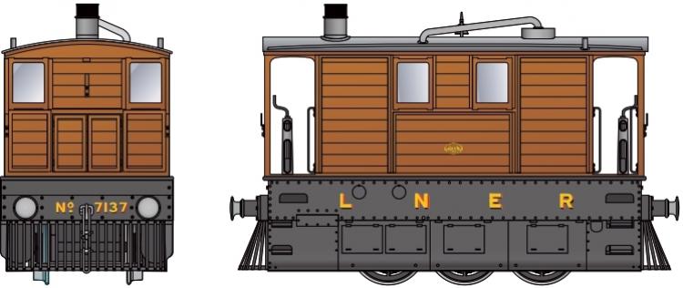 LNER J70 Tram 0-6-0T #7137 (Unlined Black) with Side Skirts & Cowcatchers - DCC Sound - Pre Order