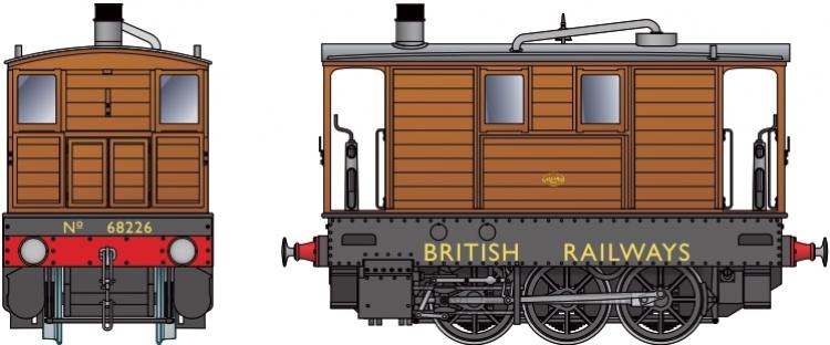 BR J70 Tram 0-6-0T #68226 ('British Railways') with No Skirts - DCC Sound - Pre Order