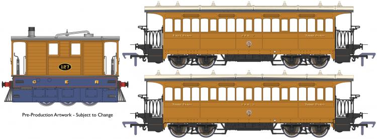 GER Wisbech & Upwell Train Pack - Pre 1919 (Ultramarine Blue & Brown) - Pre Order