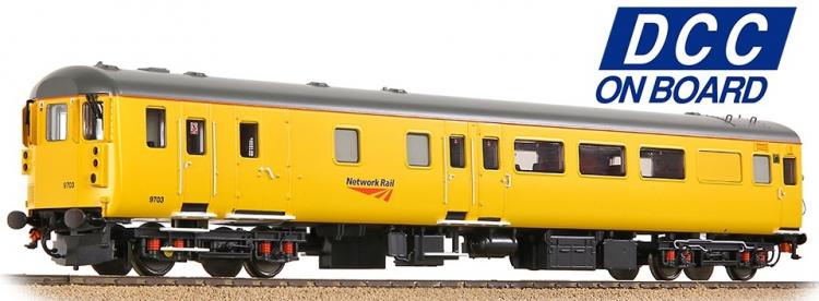 Mk2F Refurbished DBSO Driving Brake Standard Open #9703 (Network Rail - Yellow) - In Stock