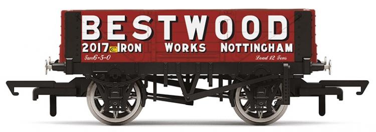 4 Plank Wagon - Bestwood Iron Works #2017 (Red) - In Stock