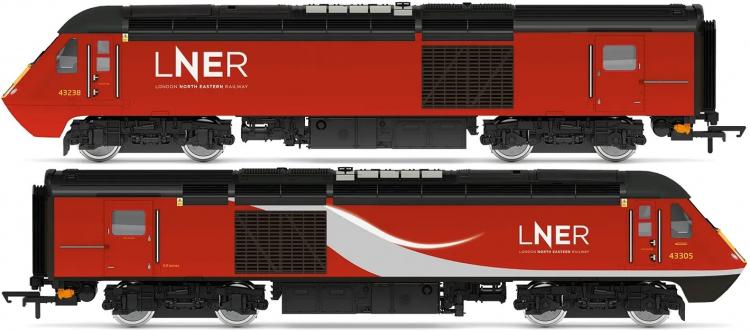Class 43 HST #43238 & 43305 (LNER - Plain Red & Red/White) - Pre Order