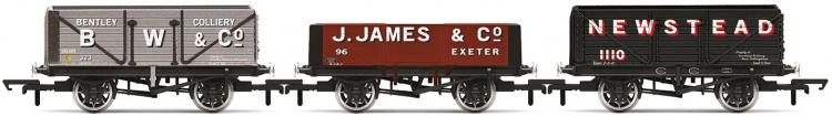 Triple Plank Wagon Pack - BW & Co #323, J. James & Co #96 & Newstead Colliery #1110 - Pre Order