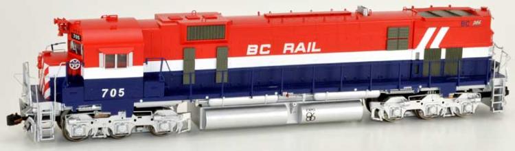 Bowser - MLW M630 - BC Rail #716 (Red, White & Blue - Hockey Stick) - In Stock