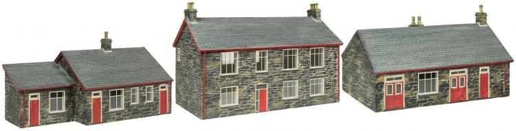 Bachmann - OO/OO9 - Harbour Station Set - Red Trim (44-0169R, 44-0170R, 44-0171R) - Sold Out