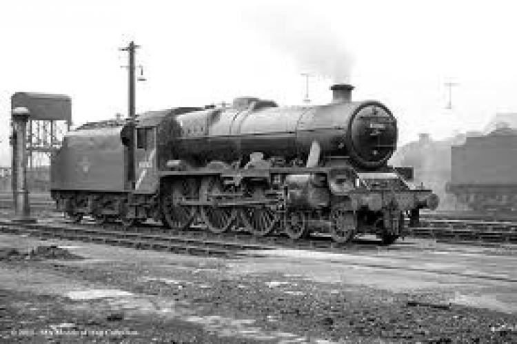 BR Jubilee Class 4-6-0, No. 45565 'Victoria' finished in early BR gloss, lined green with 'British Railways' on the tender