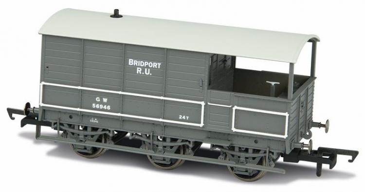 GWR AA1 Toad 6-wheel Plated Brake Van #56946 'Bridport' (Grey) - Sold Out