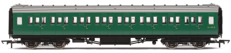 BR Maunsell 8-Compartment 2nd Class Corridor Dia.2001 #S1113S (Green) - In Stock