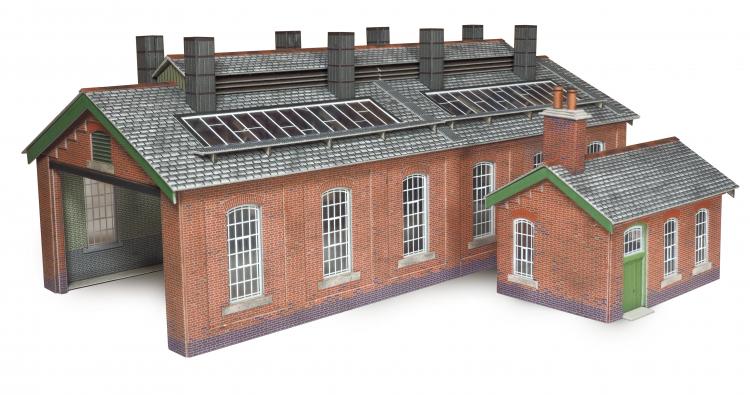 Double Track Engine Shed - In Stock
