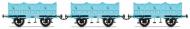 R40102 : L&MR Third Class Open Carriage Pack (Blue) - In Stock