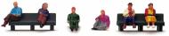 R7119 : Figures - Sitting People (4 Pack) - In Stock