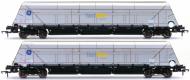 ACC2602-FF3 : HYA Bogie Hopper Wagon - Fastline Freight / GE - Twin Pack 3 - In Stock